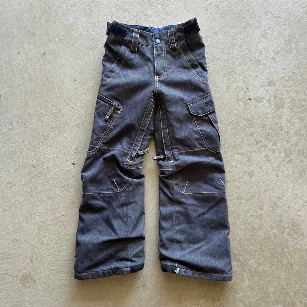 Burton DryRide Snowboard Pants Kids Youth XS Navy Blue Snow Ski Skiing